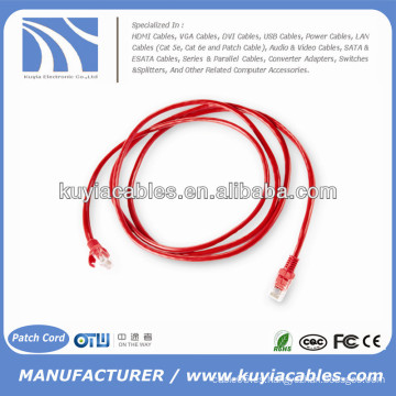 Cable de conexión rojo UTP / FTP / SFTP Cat6e